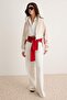 Stone Plain Zippered Unlined Regular/Normal Fit Knitted Suede Jacket Twoaw26Ce00011