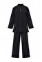 Black Regular Thessaloniki Soft Fabric Knitted Bottom - Top Set Tctaw26Us00061