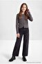 Anthracite Stretch Fabric Girls' Wide Leg Jeans Tkdaw27Je00011 - 3