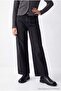 Anthracite Stretch Fabric Girls' Wide Leg Jeans Tkdaw27Je00011 - 6