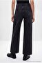 Anthracite Stretch Fabric Girls' Wide Leg Jeans Tkdaw27Je00011 - 7