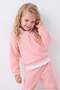 Pudra Polar Kız Çocuk Düz Örme Sweatshirt ve Eşofman Alt - Üst Takım TKDAW27AU00049 - 6