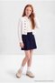 Navy Blue Fitted Velvet Girls' Mini Knitted Shorts Skirt Tkdaw27Et00003 - 2