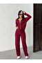 Soft Corduroy Pocket Pants and Zipper Hoodie Set