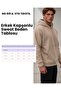 Men's Beige Hooded Coffee Sweatpants Set - 3