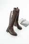 BTBRO-08 Riding Side Buckle Detail Low Sole Knee-High Boots - 3