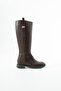 BTBRO-08 Riding Side Buckle Detail Low Sole Knee-High Boots