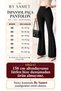 TREND flared-leg shaping waist and leg area leggings pants with front crease detail - 6