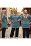Comfortable Cut Striped Seasonal Tunic Plus Size Tunic Does Not Show under Clothes - 2