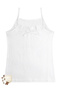 5-Pack White Girls' Tank Tops with Thin Straps - 2