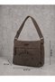 Casual Shoulder Bag Cotton Postman Laptop School Travel Daily Vintage Retro Brown - 4