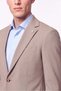 Comfort Fit Pocket Pocket Flexible Cotton Dark Beige Jacket C 738 - 2