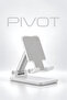 Phone Stand Adjustable Foldable 2-Stage Desktop Tablet Holder White