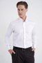 Slim Fit Buttoned High Collar 100% Cotton Non Iron Fabric Plain White Shirt Gk 760 - 5