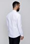 Slim Fit Cotton Satin Classic White Shirt Gk 604 - 5