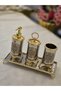 Metal Bathroom Set Gold - 4