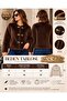 New Season Plush Fur Look Short Women's Jacket with Gold Buckle Pockets - 5