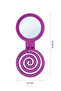 Beauty Makaron Hair Brush - 3D Flexible, Mirrored, Bag Size - Compact Detangler - 8
