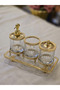 Crystal Bathroom Set Gold - 4
