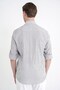 Comfort Fit Foldable Cuff Collar 100% Cotton Khaki Striped Shirt g 1600 - 8