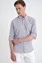 Comfort Fit Fold Cuff Collar 100% Cotton Black White Striped Shirt g 1600 - 3
