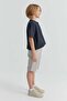 Boy's Textured Capri Pants with Elastic Waist - 5