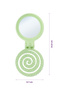 Beauty Makaron Hair Brush - 3D Flexible, Mirrored, Bag Size - Compact Detangler - 8