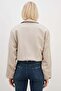 Zippered Polo Collar Bomber Jacket - 8