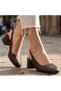 Dier Brown Skin Volume Heeled Shoes - 4