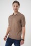 Comfort Fit Polo Neck Cotton Short Sleeve Casual Mink Knitwear T-Shirt Tr 880 - 3