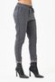 Women's Anthracite Italian Lycra Trousers with Stone Stripes on the Sides, Sizes 38 - 48 - 6