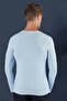 Slim Fit Flexible Cotton Long Sleeve Blue T-Shirt Ts 870 - 7