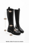 Women's Daily Boots Above Knee Zipper Lindo Black - 8