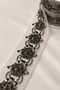 Flower Pattern Beadwork Ribbon Accessory