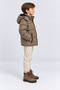 Boy's Hooded Inflatable Coat with Zipper Pockets Winter Coat Anthracite Black Mink Ak4257 - 4