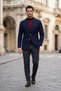Slim Cut Special Design Metal Button Bag Pocket Wool Blazer (Cache Jacket) - 6