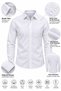 Slim Fit Special Production Water Repellent Stain Resistant Nano Care White Shirt (Waterproof) - 3