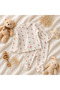 Flower printed front snap clothes set for baby - 2