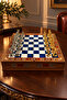 Premium Handmade Chess Set, Gold Silver Plated Metal Pieces, Wooden Chess, Gift, Chess Set 33 × 33 × 7 cm - 8