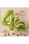 Dinosaur Balloon 4 Year Old Balloon Set Dinosaur Concept Balloon and Green Color Number Balloon