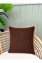 Pearl Piping Bitter Brown Throw Pillow Cover 1 Pc - 6