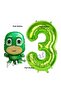 PJ Masks Lizard Boy Balloon 3rd Birthday Set PJ Masks Themed Balloons and Number Balloons - 2