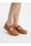 Genuine Leather Tan Buckle Anatomical Sole Women's Shoes - 3