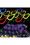 Glow Heart Highlighter Glasses Set of 6 Colorful – Neon Party - 4