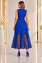 Maxi Skirt with Lace Detail and Detachable Belt, Stylish Event Dress Cou-105 - 2