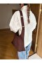 Adjustable Lock Strap Suede Tote Shoulder Bag with Puppy - 5
