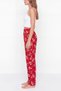 Women's 3-Piece Pajama Bottoms Set |   Teddy Bear Patterned Plaid Comfortable Fit Elastic Home Wear Bottoms - 7