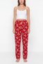 Women's 3-Piece Pajama Bottoms Set |   Teddy Bear Patterned Plaid Comfortable Fit Elastic Home Wear Bottoms - 6
