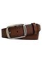 100% Genuine Leather, Legendary Smoked Oval Buckle; Tosado Belt 4 Cm=smoked.oval