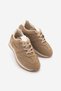 Women's Suede Lace-Up Retro Casual Sneaker Sports Shoes Foryeta Camel Suede - 2